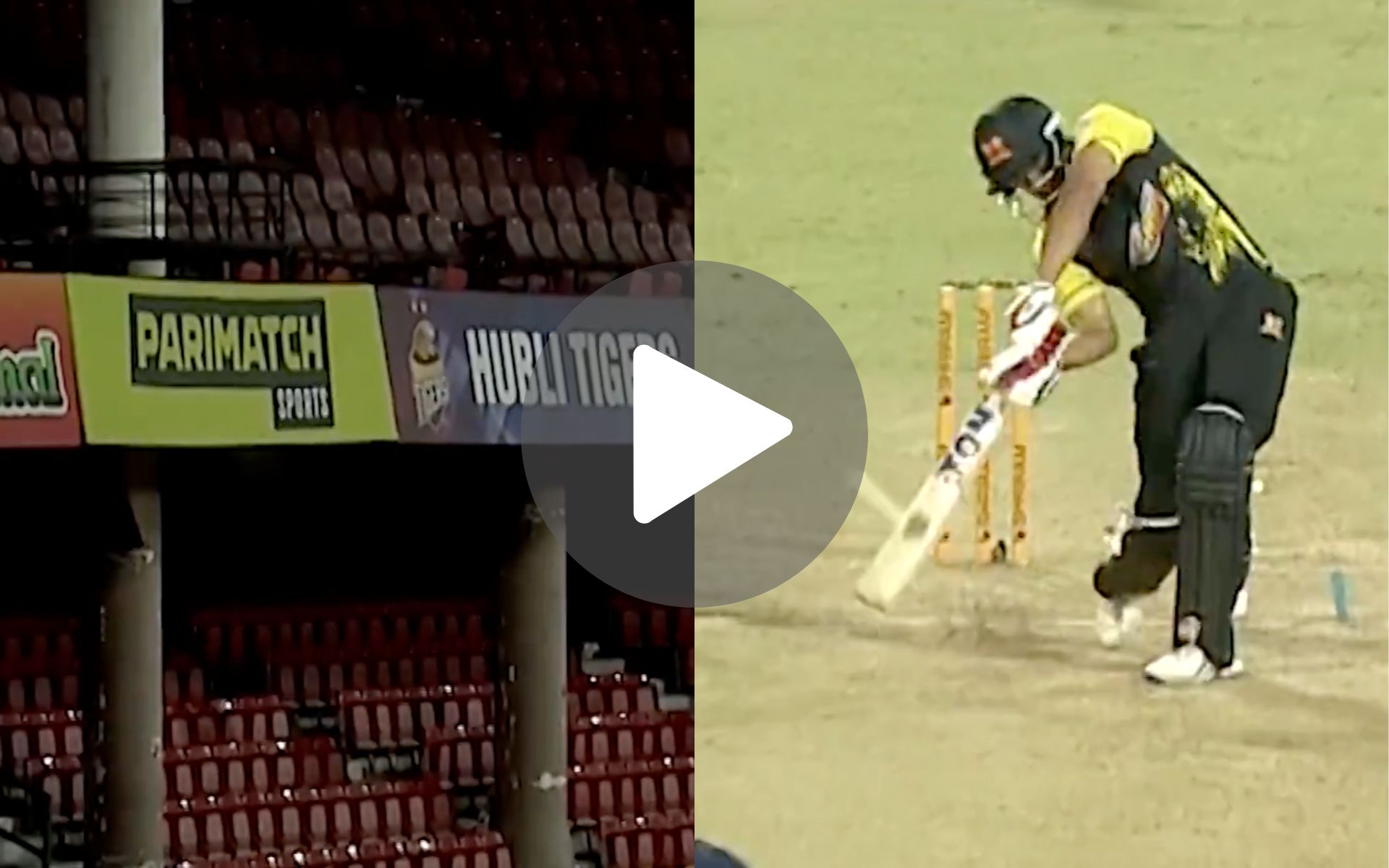 [Watch] GT Star Makes Virat Kohli Proud With An Inside-Out Six At RCB's Home Ground In Maharaja Trophy